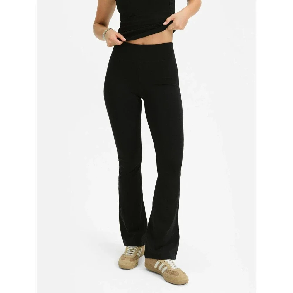 MATE the Label Black Flared Leggings - Picture 1 of 5